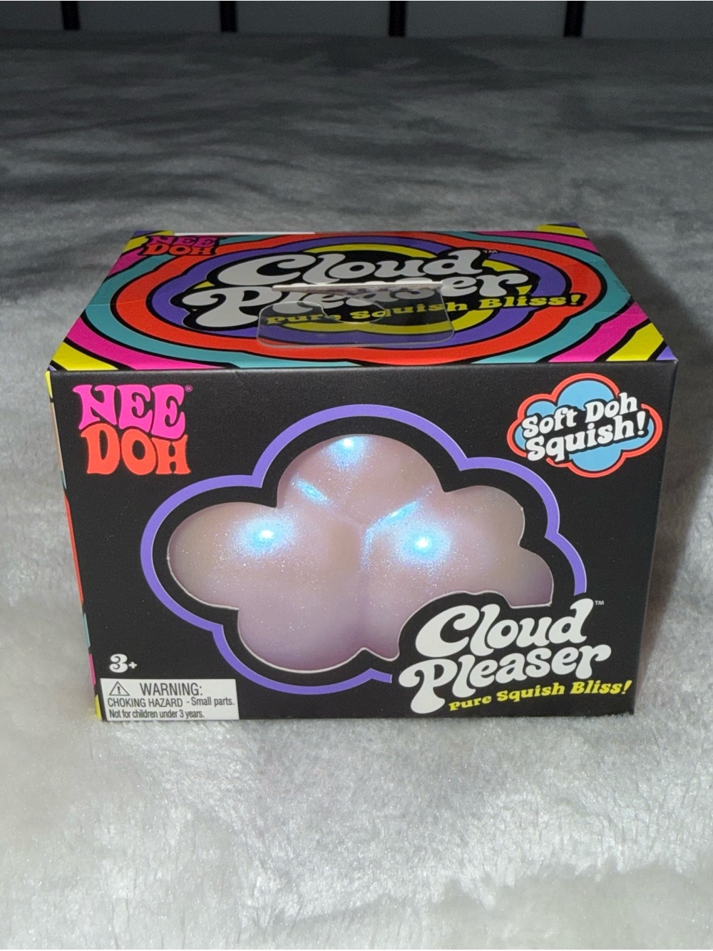 NeeDoh Cloud Pleaser Iridescent Pink Soft Doh Squish